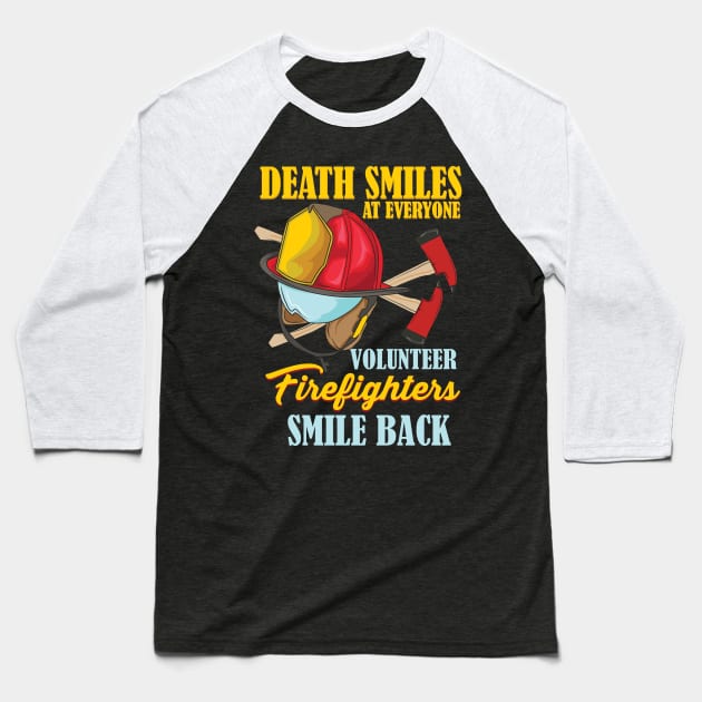 Death Smiles At Everyone Baseball T-Shirt by maxdax